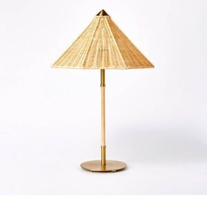 Target Threshold Studio McGee Rattan lamp